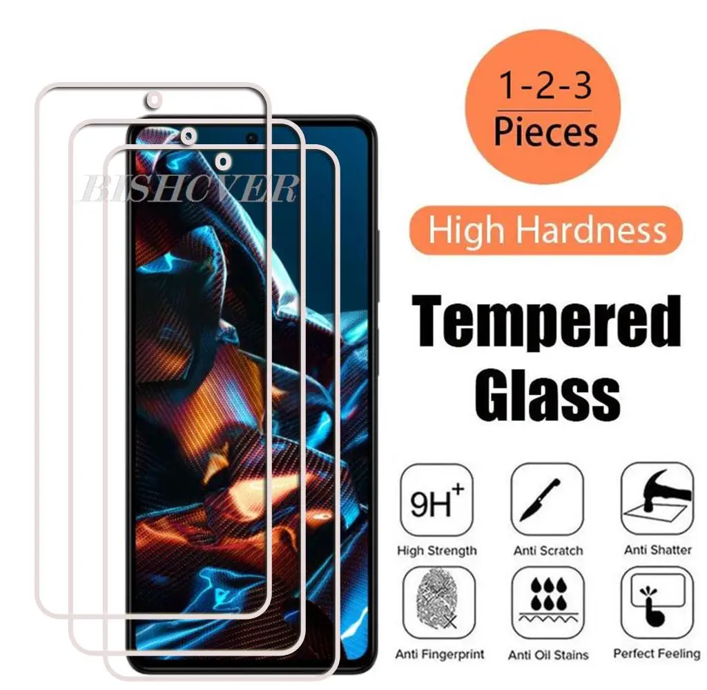 Tempered Glass On For Xiaomi Poco X5 Pro Poco X5 5G 22111317PG X 5 Pro 22101320G Screen Protective Protector Phone Cover Film