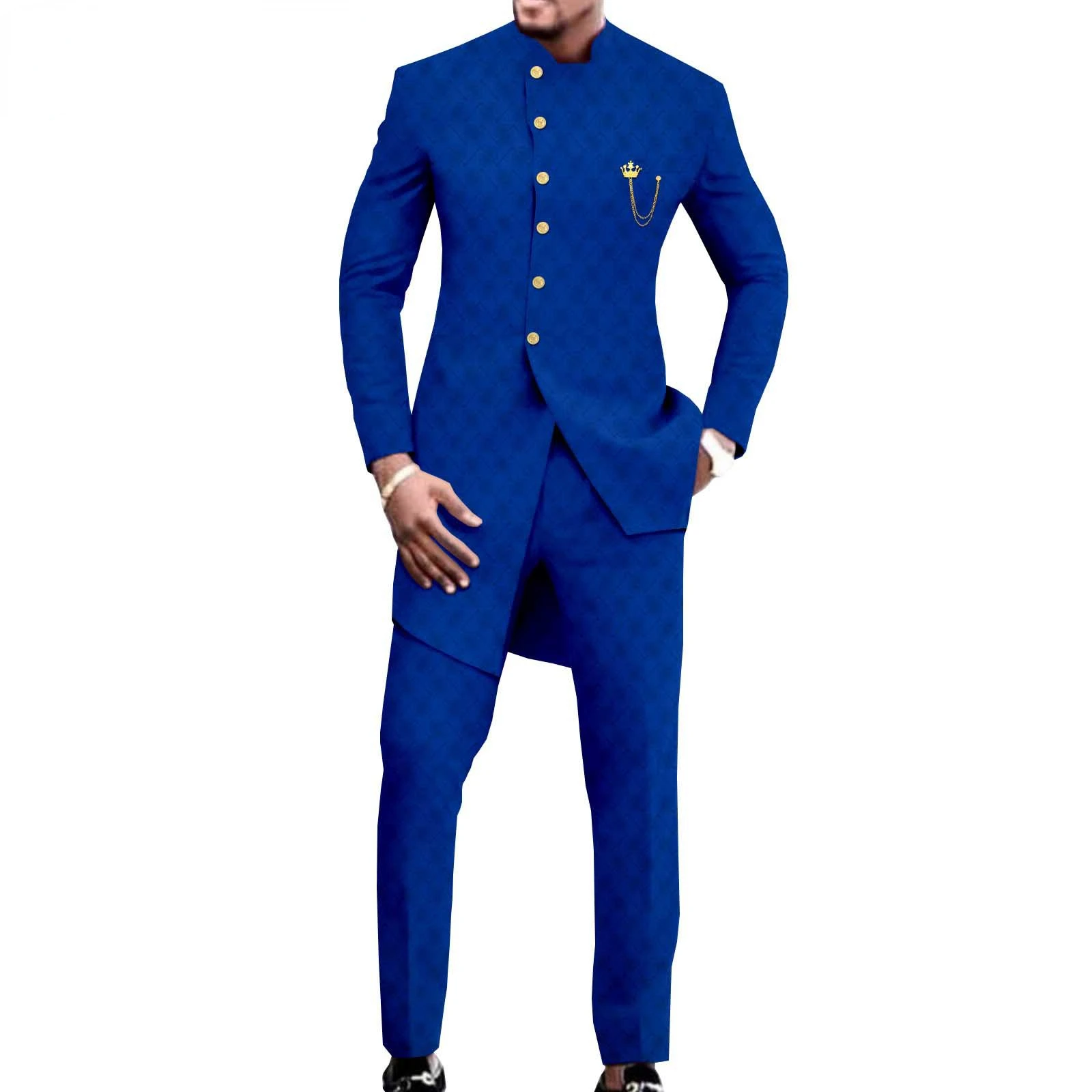 

2023 New Casual Fashion Men's Suit Slim Two-piece Set Terno Masculino Completo Costume Homme Pour Mariage Trajes De Hombre