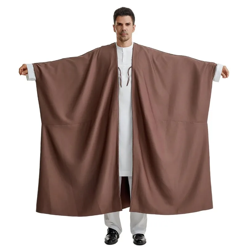 Eid Muslim Men Jubba Thobe Abaya Long Dress Ramadan Kimono Robe Saudi Arabic Musulman Kaftan Dubai Djellaba Islamic Clothing New