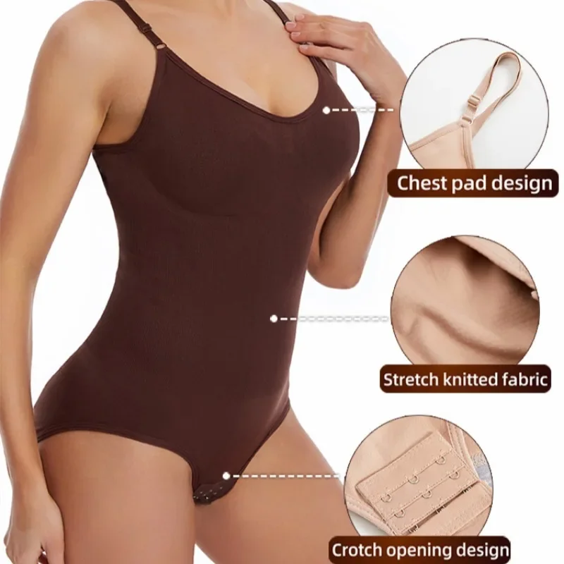 Sexy shapewear sem costura emagrecimento bunda levantador corpo inteiro shaper suave para fora bodysuit virilha aberta alta elástica ternos do corpo