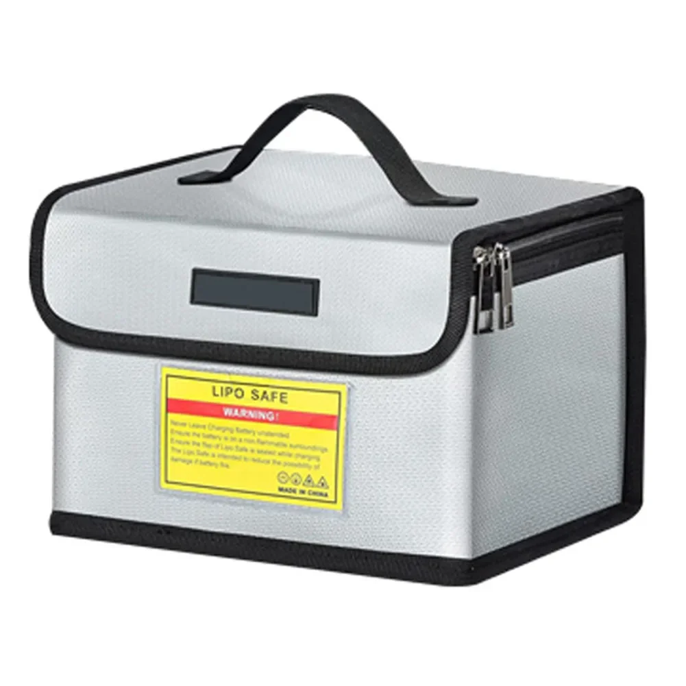 Fireproof Explosionproof Battery Storage Bag Large Capacity Silicone Case For DJI For LiPo LiFe Charging Safe Protection Pouch