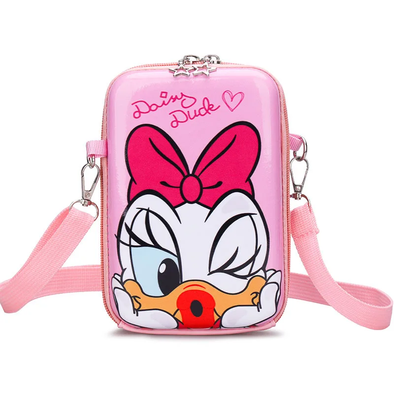 MINISO Disney Children's Bag Girls Cute Small Square Bag Parent-child Coin Purse One Shoulder Messenger Mobile Phone Bag