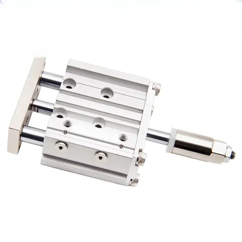 MGPM32/40/50 Adjustable Stroke Bore Size 32mm/40mm/50mm Three Axis With Rod Compact Guide Air Actuator Pneumatic Cylinder