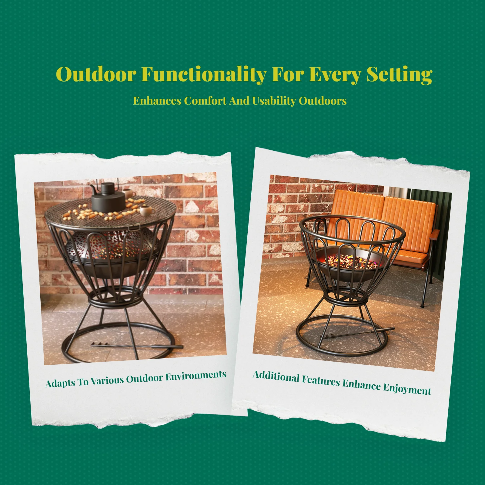 

Стол-очаг для костра, прочный металлический, для улицы, для патио