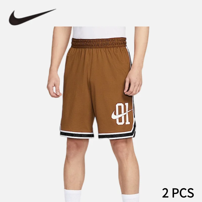 

Nike Men's Short Pants - 25 Summer New Style - Breathable Sports Pants - Five-Piece Pants 2 PCS IB9970-281+IB9970-281