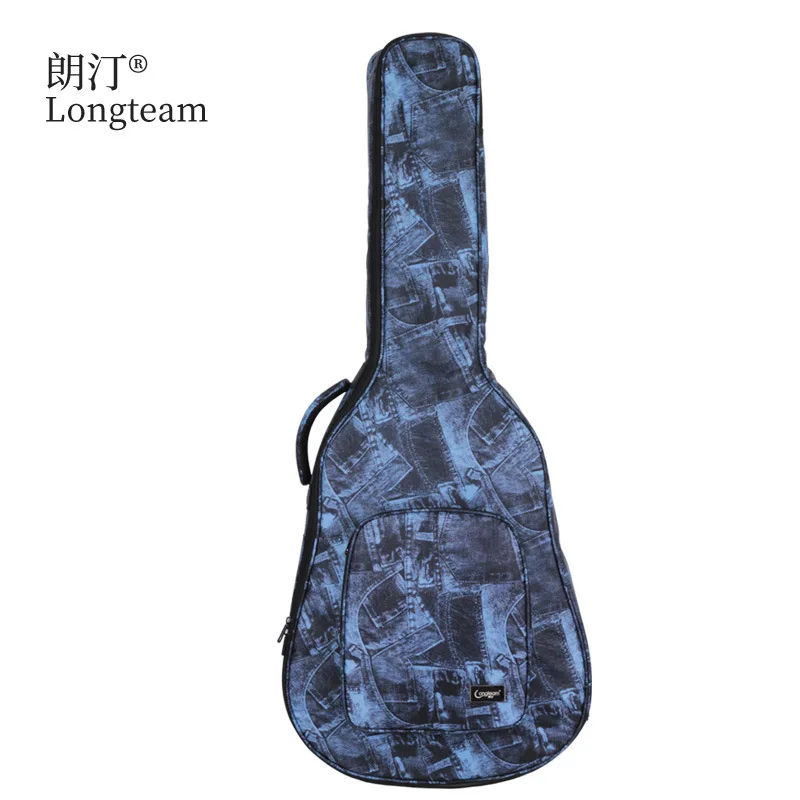 High Quality 40/41 Inch Guitar Bag Water-resistant Canvas Cloth Camouflage Blue Ajustable Strap Gig Bag Guitar Carrying