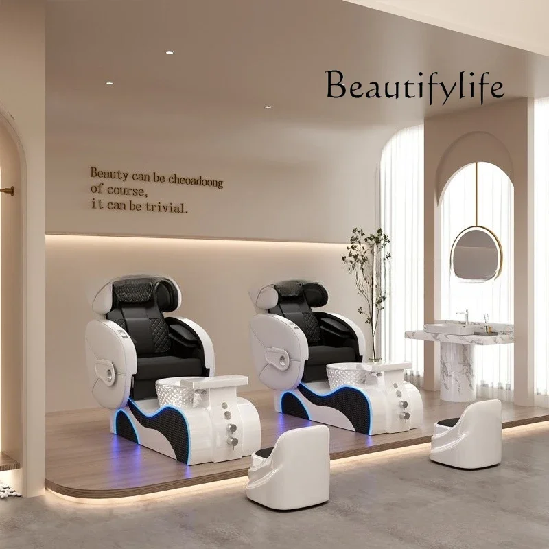 

BJ Spa Salon Pedicure Chair Foreign High-end Beauty Salon Space Capsule Nail Art Eyelash Massage Foot Massage Chair