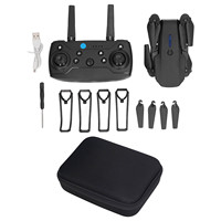 4 Axle RC Drone E88 4 Axle Aerial Quadcopter HD Double Camera High Resolution Flipping Folding RC Drone Black Foldable RC Drone
