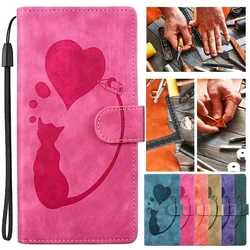 Cat Leather Phone Case For Redmi Note 14 Pro 5G Coque Flip Cover Etui For Xiaomi Redmi 14C Note14 Pro Plus 2024 Wallet Bags Capa