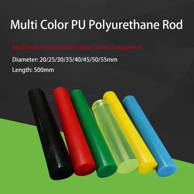 Vibrant Multi-color Solid Polyurethane Rods in various diameters