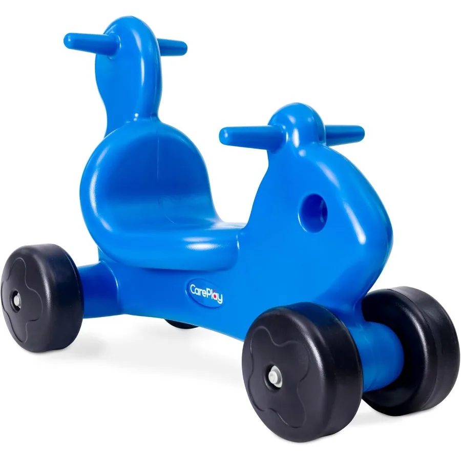2-in-1 Squirrel Push & Ride-on Toy, Indoor & Outdoor Use, Low Profile Seat, Recommended for Children up to 50lbs, Durable Constr