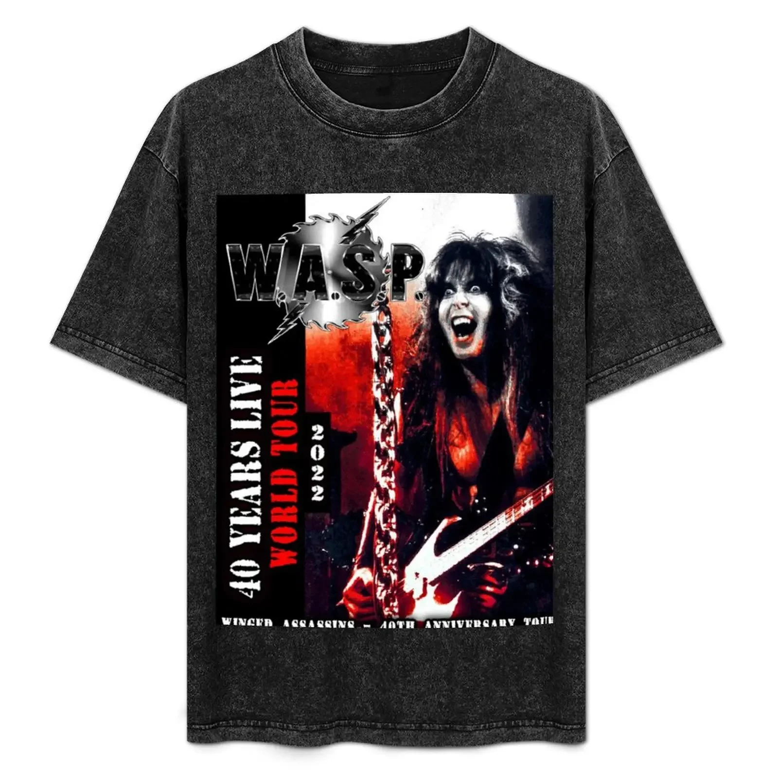 

wasp world tour 2022 masokt T-Shirt T-shirts man luxury designer summer clothes anime t shirts Men's t-shirts