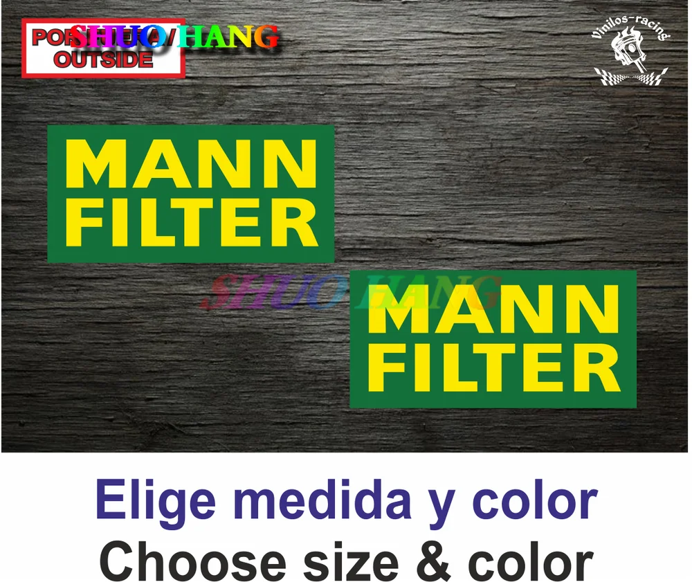 

Mann Filter Sticker Vinilo Decal Vinyl Autocollant Aufkleber Adesivi Pegatina Car Accessories Window Racing Motorcycle Stickers