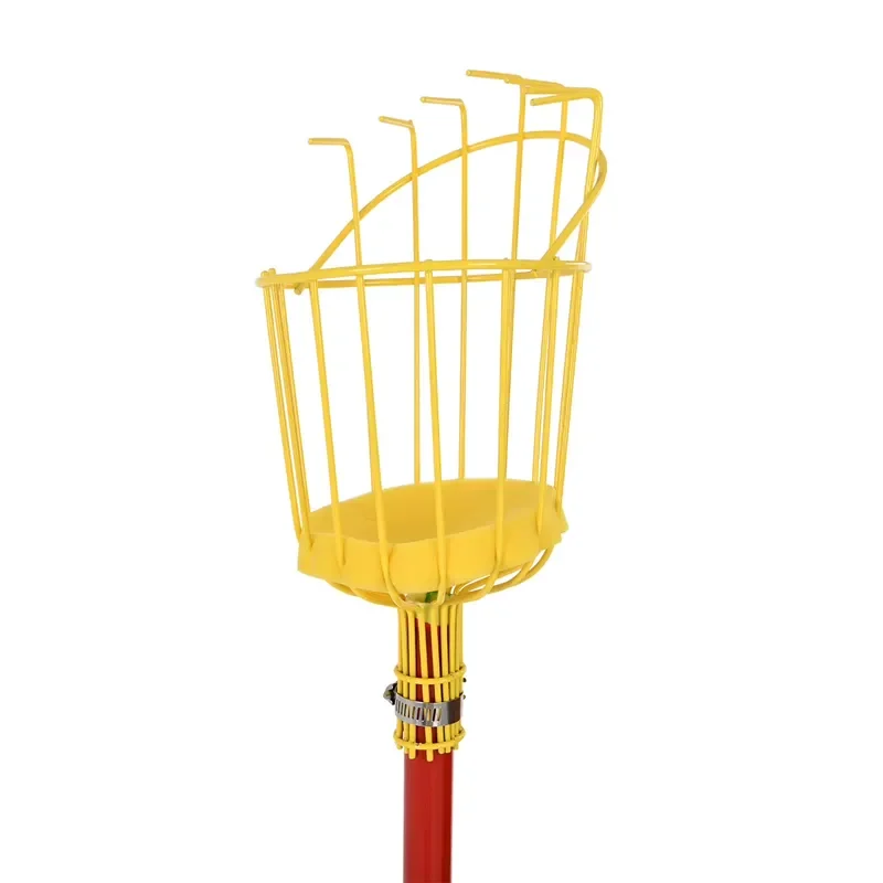 for Winslow & Ross Garden Portable Metal Fruit Picker Tool with Extension Pole Telescoping Harvest Basket for New Fruit Trees