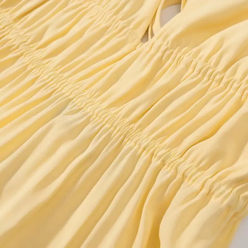 2025, lange Damenkleider, V-Ausschnitt, Schnürung, ärmellos, rückenfrei, trägerlos, elegante, schlanke Strandurlaubskleider