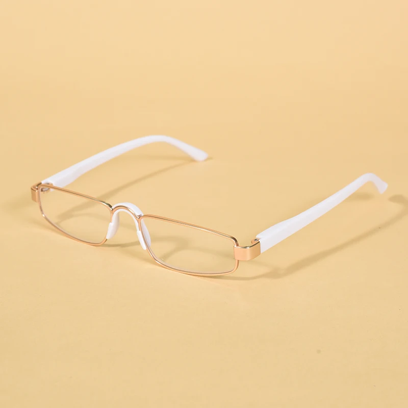 Lesebrille Ultraleichte Legierung TR90 Lesebrille Retro Quadratischen Rahmen Männer Und Frauen Schmale Brillen + 100 + 200 – Detail 12