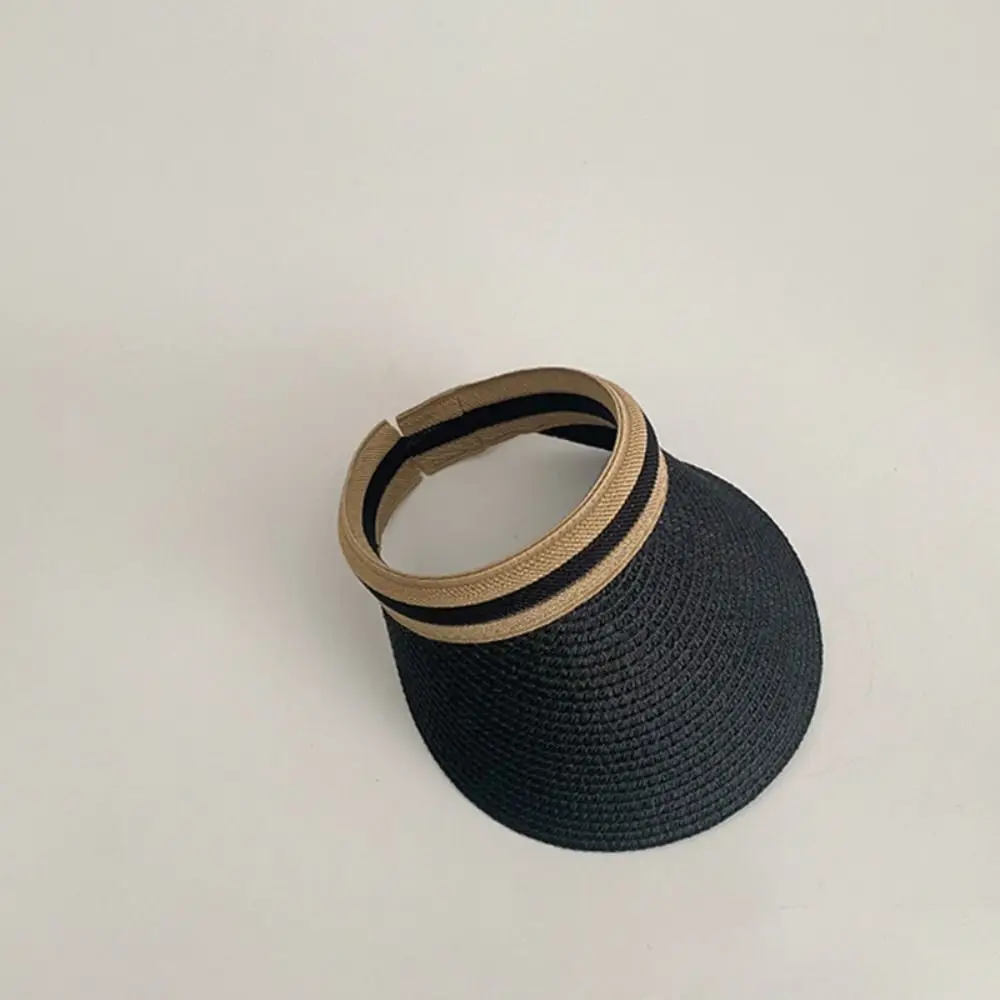 Travel Straw Braid Children Sun Caps Sunscreen Breathable Summer Straw Hat Big Brim Top Air Cap Kids Baby