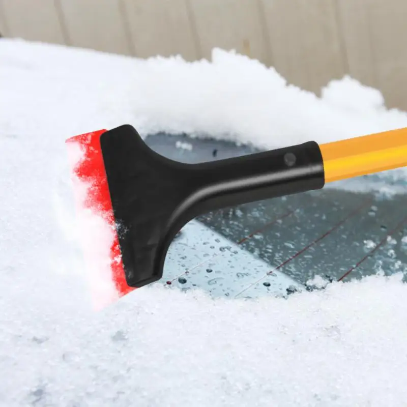 

New Extendable Aluminum Ice Scraper Snow Brush For Car Windshield Telescopic Extra-long Snow Shovel