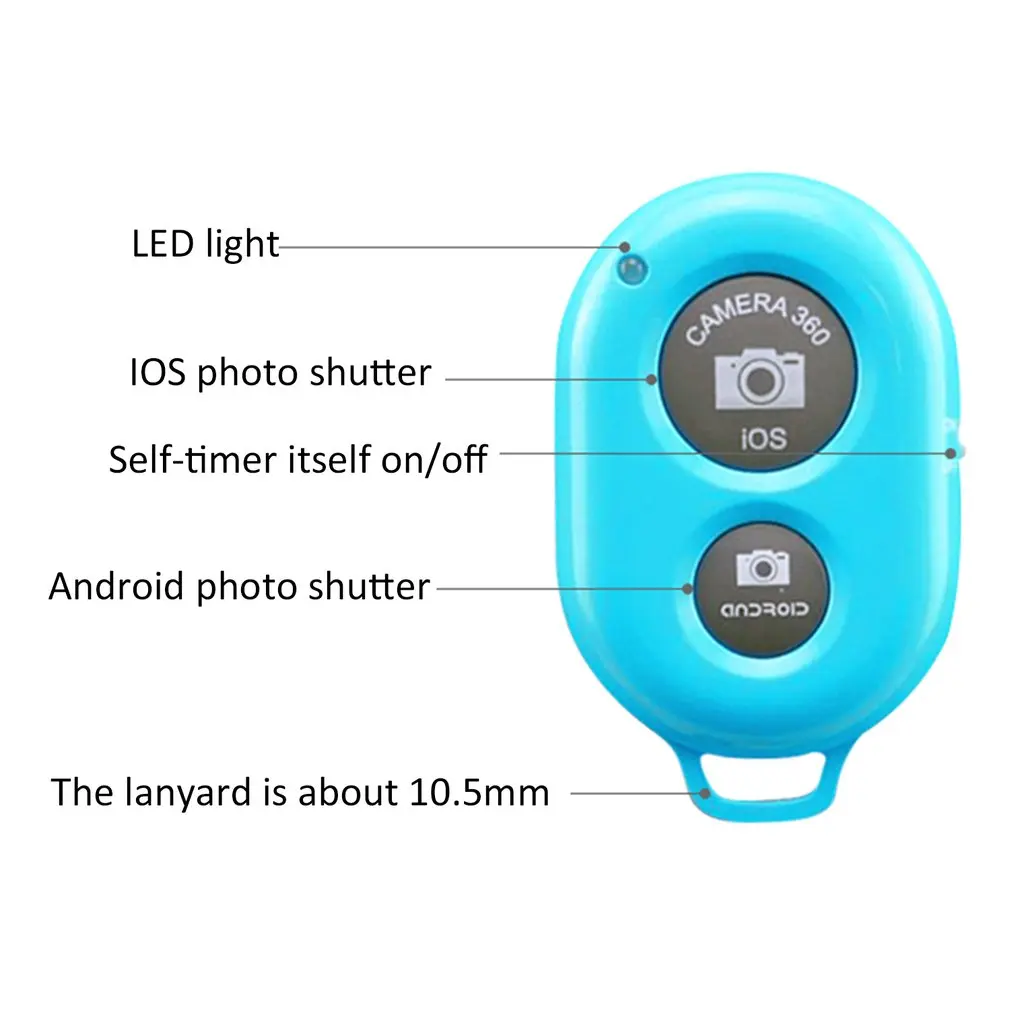 Remote Control Button Wireless Controller Self-Timer Camera Stick Shutter Release Phone Monopod Selfie For Iphone Android