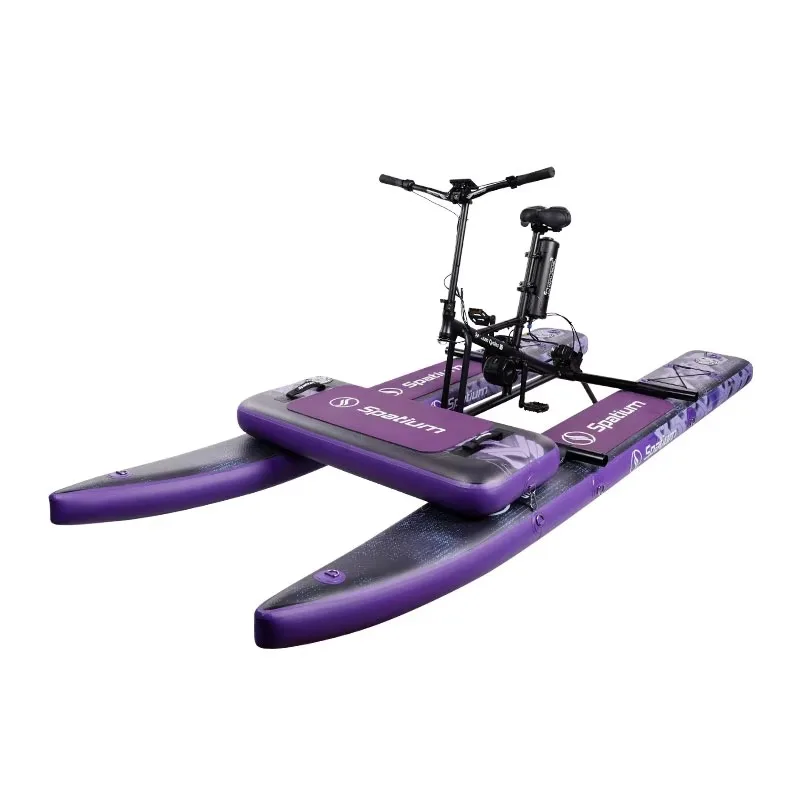 New Arrival Customized Pontoons Inflatable Electric Water Bike Bicycle On Water