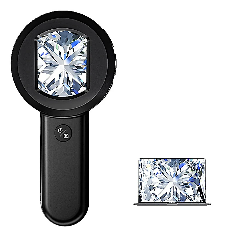 High-Definition Electronic Magnifying Glass Identification and Appreciation Tool, Electronic Digital Microscope, Led