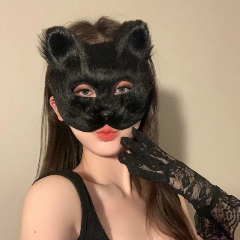 Halloween Ball Masks Animal Wolf Fox Make-up Masks For Men and Women Animation Exhibition Cosplay Festival Performance Props