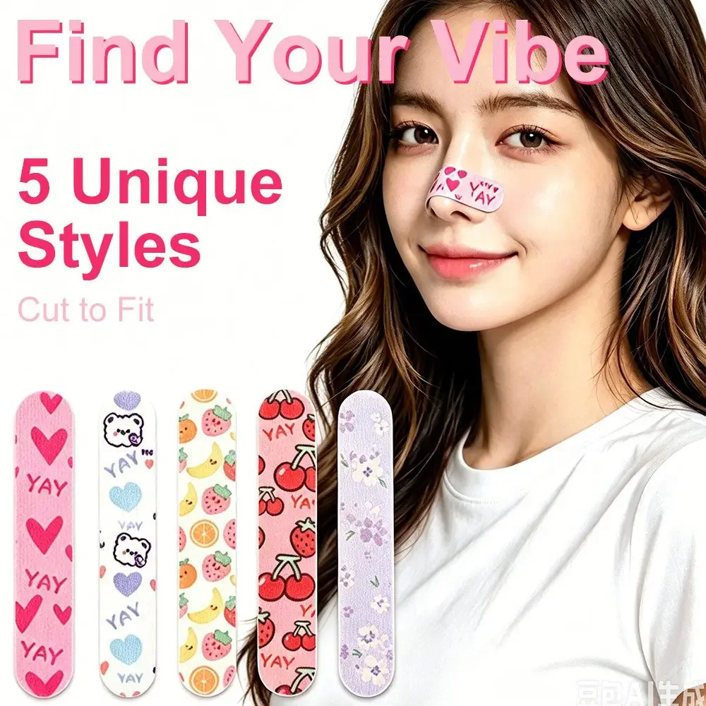 10/30/50Pcs Adjustable Nose Lifter Strips Memory Keel 16D Contour Spine Nose Shaping Sticker Reusable Cartoon