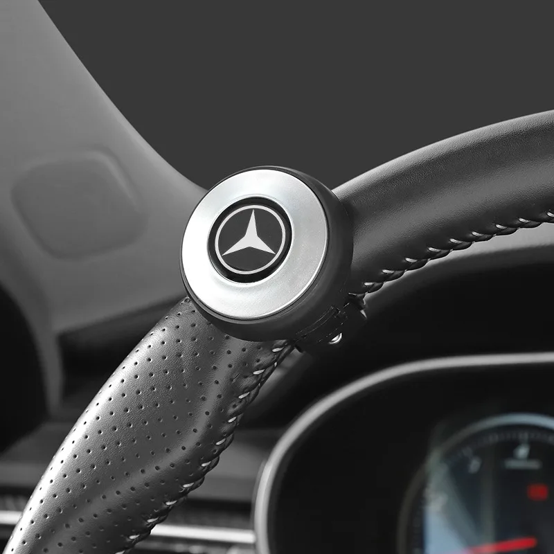 Car 360° Steering Wheel Spinner Knob Power Handle Ball Turning Helper Auxiliary Booster Strengthener For Mercedes Benz A C E S