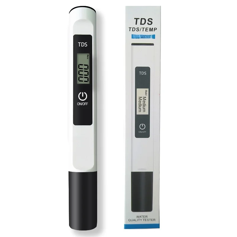 TDS Meter Digital Water Tester 0-9990ppm Drinking Water Quality Analyzer Monitor Filter Rapid Test Aquarium Hydroponics Pools