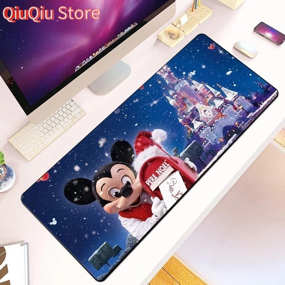 

and Cute Mickey Minnie Mousepad HD Printing Computer Gamers Locking Edge Non-slip Mouse Pad XXL90x40cm Keyboard PC Desk Pad