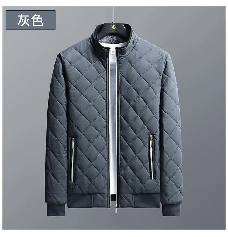 2026 Men's Thick Warm Bomber Jacket Coats Autumn Winter Fleece Lined Casual Jacket for Men Slim Fit Winter Clothing Parkas 5XL
