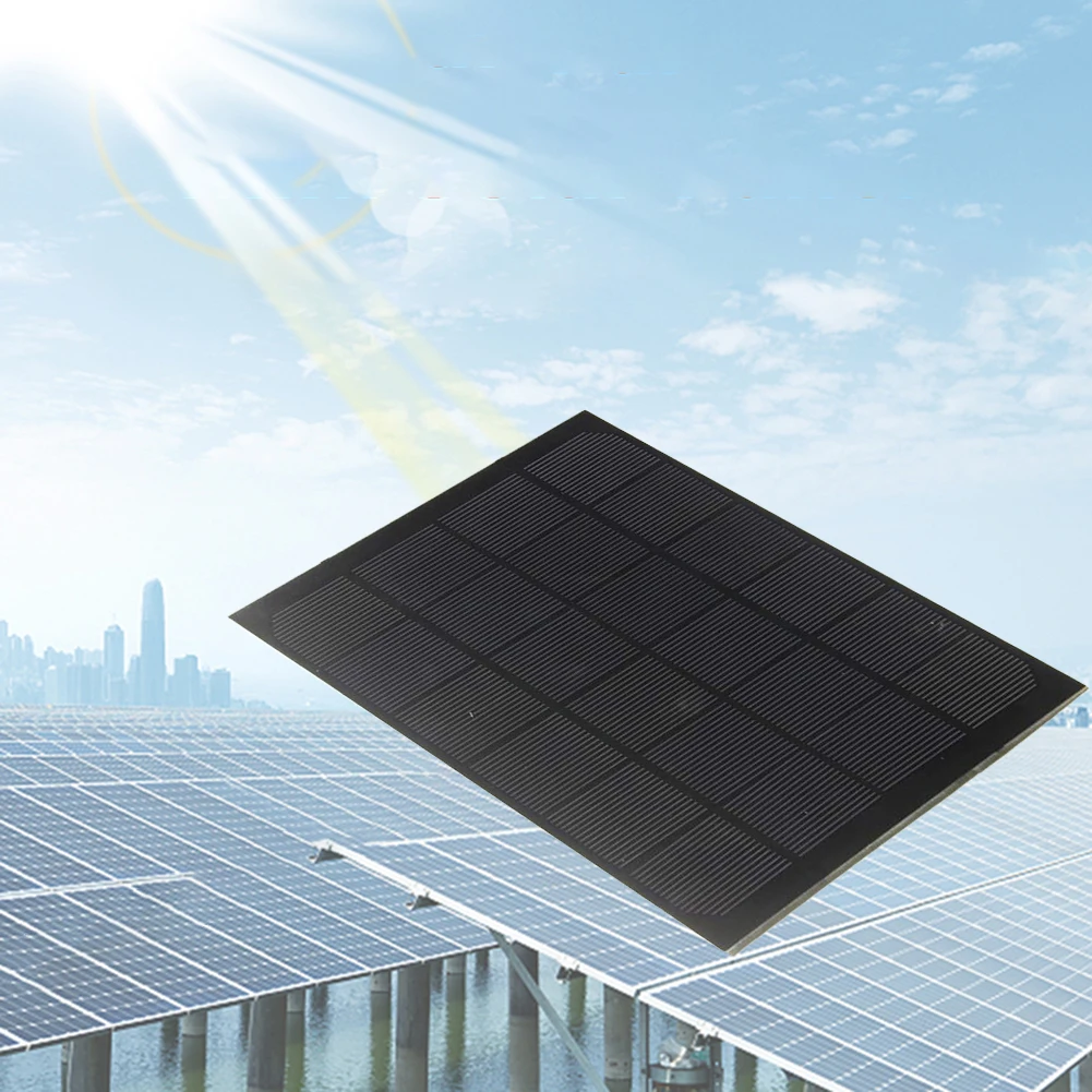 10W 6V Monocrystalline Solar Panel Effective Charging Solution for Low Power Electrical Appliances and Household Use