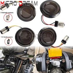 1156 1157 LED Bullet Motorcycle Turn Signal Indicators Front Rear Tail Brake Light DRL For Harley Street Road Glide FLHT FLTRK