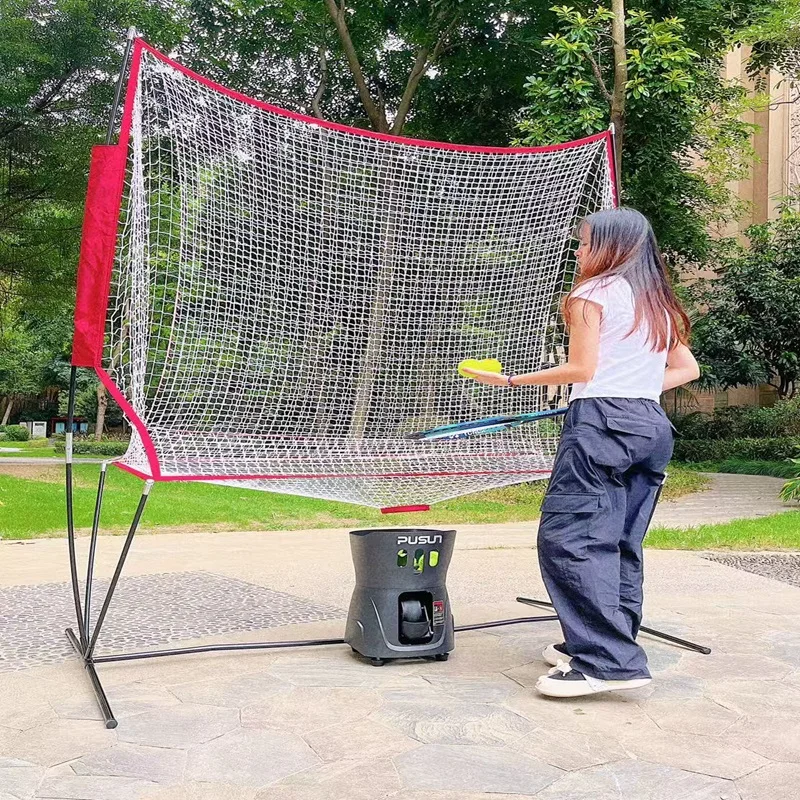 Tennis training equipment, polyester return system, and practice training net