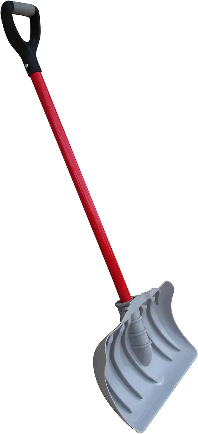 

Снегоуборщик шириной 18 дюймов с ручкой из стекловолокна, удобная D-образная рукоятка для легкой уборки снега