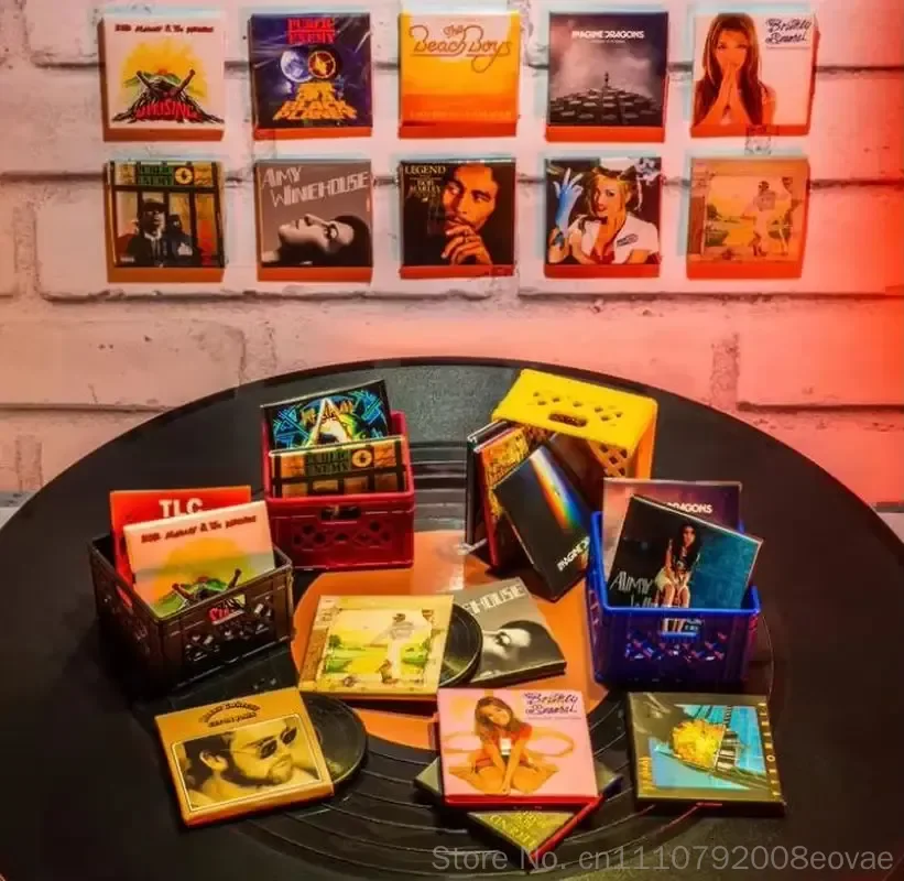 New Hot Mga Miniverse Real Music Vinyl - Mini Playable Vinyl Records Series Blind Box Music Record Mystery Box Collect Toy Gifts