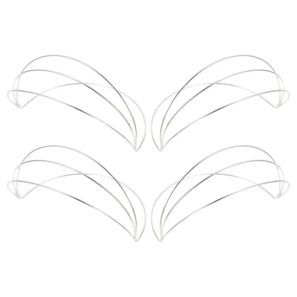 

4Pcs Handcrafted Crown Headband Base Flexible Metal Frame DIY Hanfu Hair Decoration Traditional Headdress Tiara Base