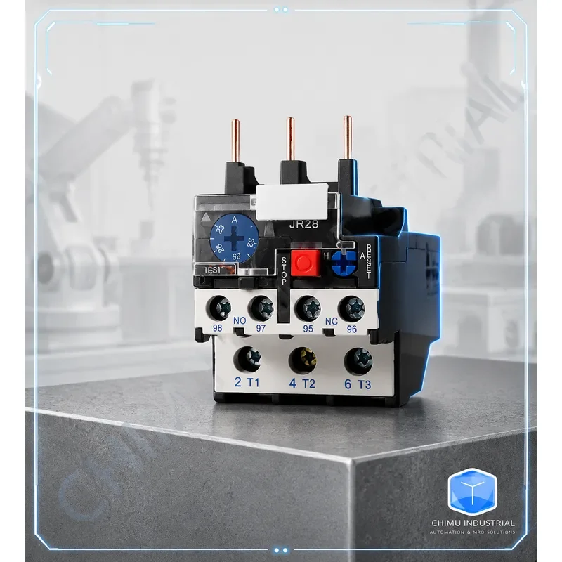 【CHIMU INDUSTRIAL】 Thermal Relay JR28-25 LR2D13 Motor Overload Protector 17-25A for CJX2 Contactor