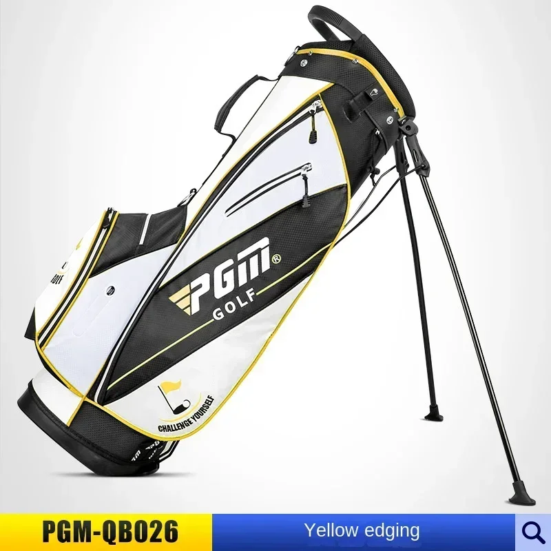 PGM Golf Bag, Men's and Women's Stand Gol Bag, Club Double Shoulder Strap, Lightweight Gun Bag Qb026