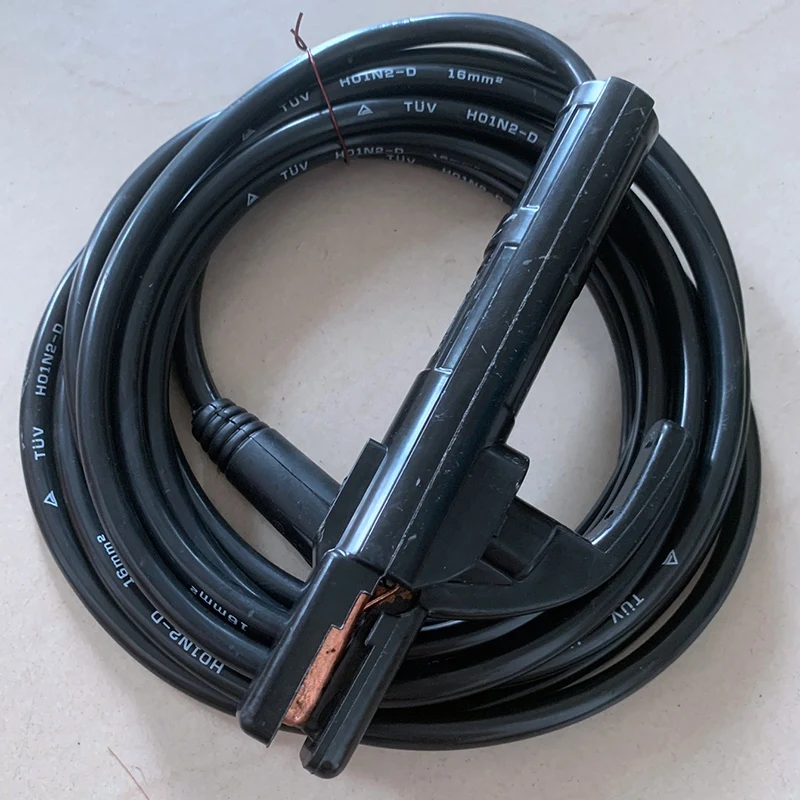 5M Welding Accessories For Welding Electrode Holder 200Amp Manual MMA Arc Welding 10-25Mm Connector And Lead Cable