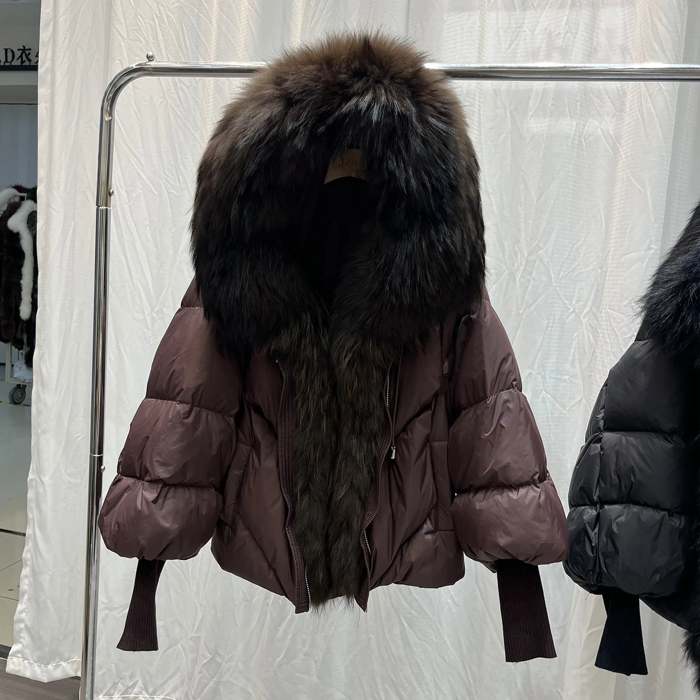 Thick Warm Quilted Parkas New Winter Detachable Large Real Fur Hooded Puffer Jacket Female Thick Warm  Women Duck Down Coat - view 6