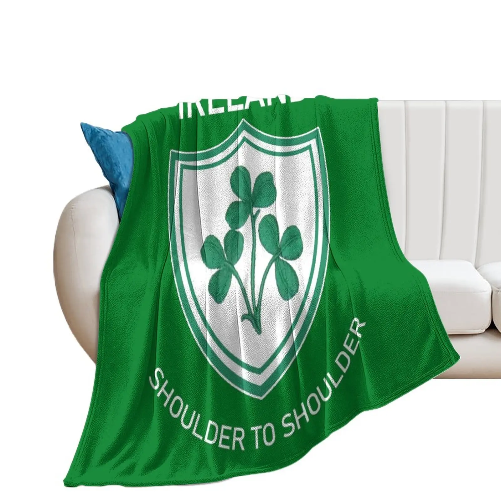 

Irish Rugby - Shoulder to Shoulder Throw Blanket Flannel Cute christmas decoration Baby Blankets