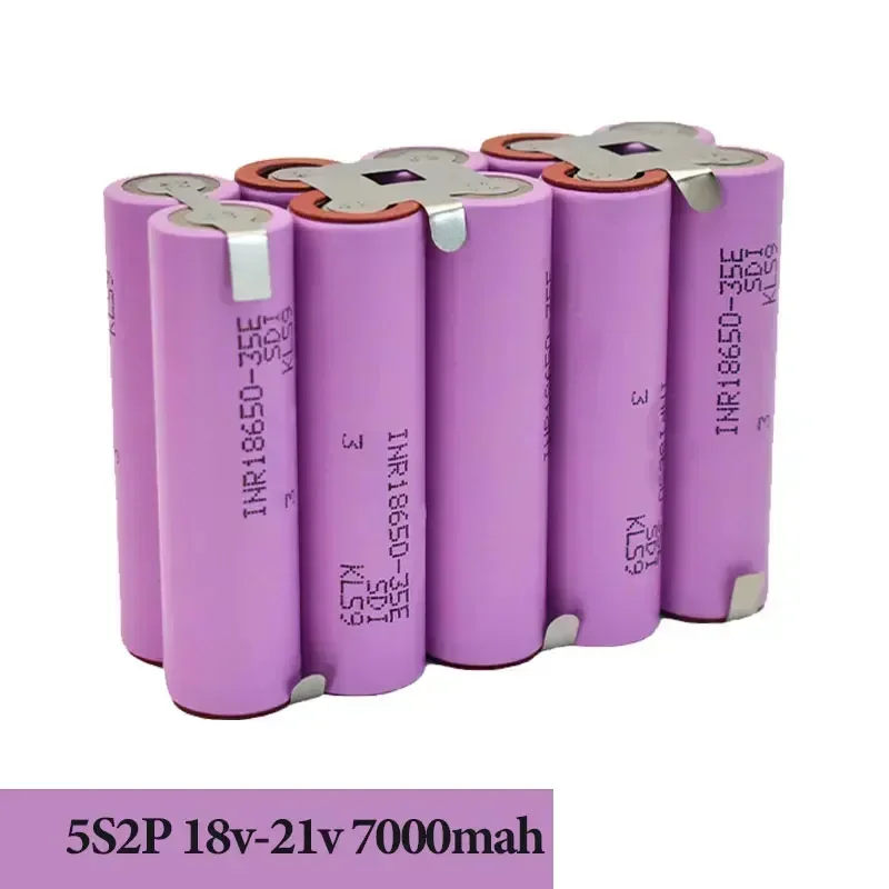 Nieuwe 35E 18650 3500mAh 7000mAh 3S 4S 5S 6S 8S 7.4V 12.6V 14.8V 18V 25.2V 29.6V voor Schroevendraaier Batterijen Lassen Batterij - afbeelding 1