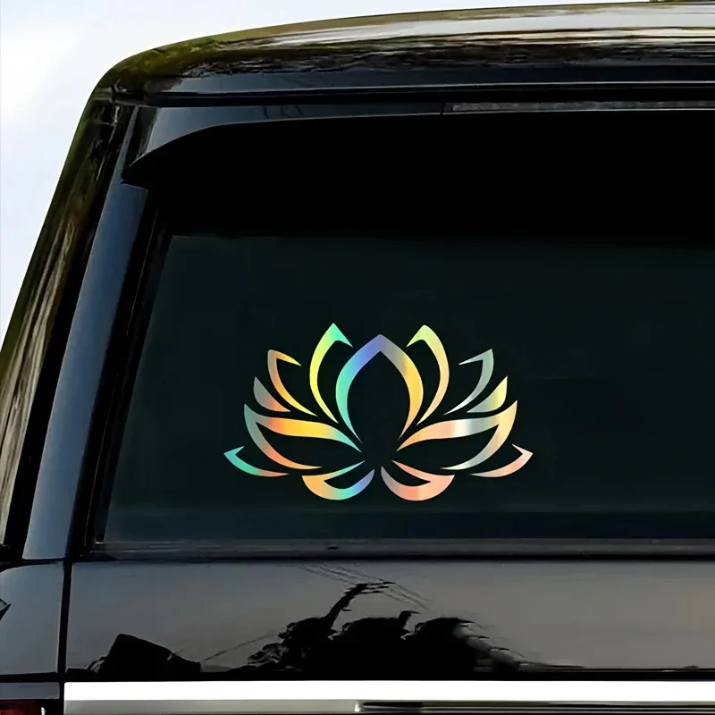

Lotus Blooming Blessing Car Body Bumper Sticker Cartoon Lovers Sticker For Cars, Trucks and Motorcycles Auto Accessories