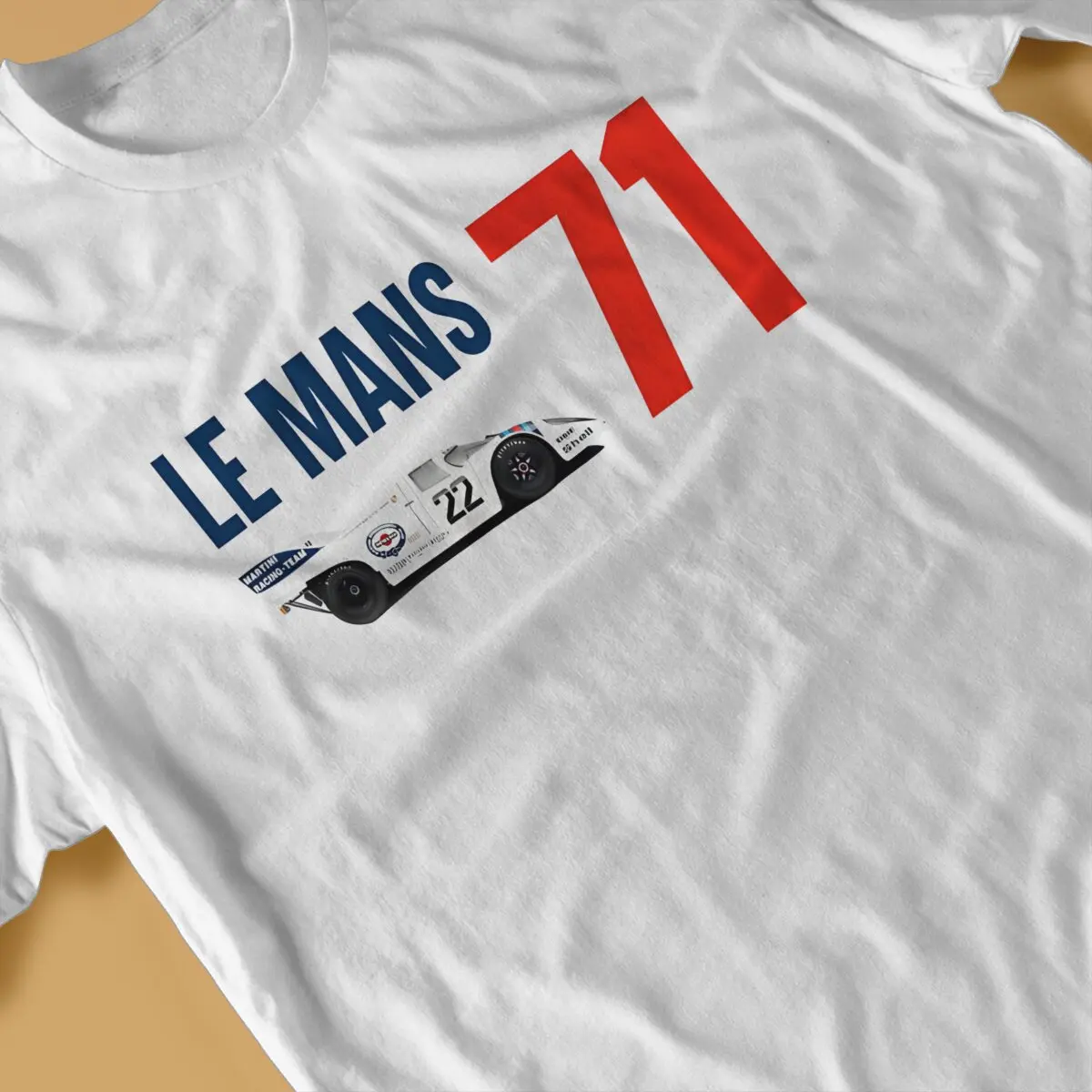 Le Mans 1971 Porsch 917 Casual Polyester TShirt Martinis Race Creative Streetwear Casual T Shirt Men Short Sleeve