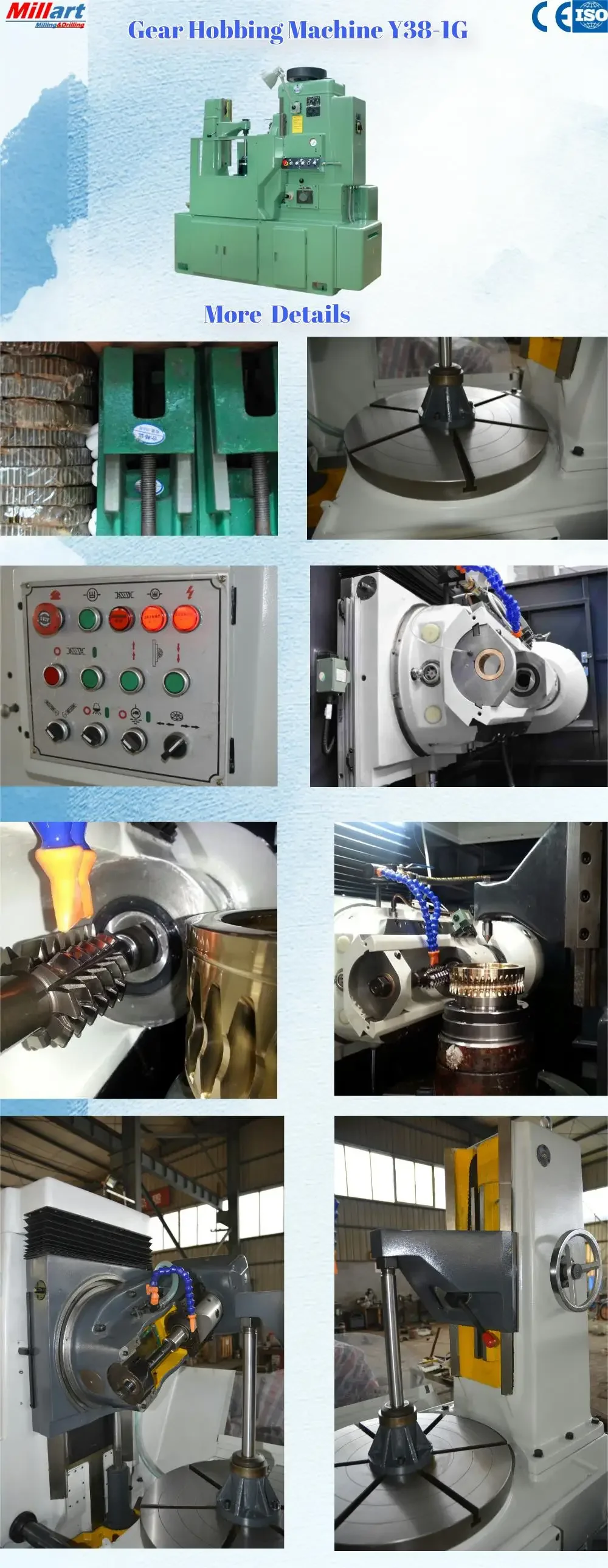 Y38-1G  China Manufacturer Gear Hobbing Machine Metal Gear Cutting Machine