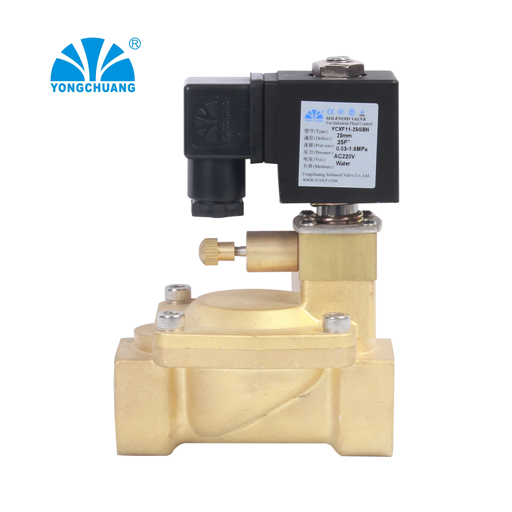 Yongchuang brand YCXF series fire control CO2 230v 220v solenoid valve