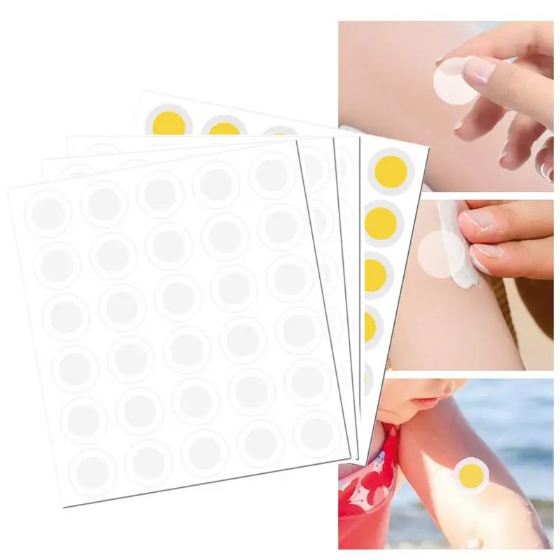 UV Sunscreen Sticker 120-count Sunscreen Dots UV Stickers Transparent Self-adhesive UV Detecting Sunny Patches For Women And Men