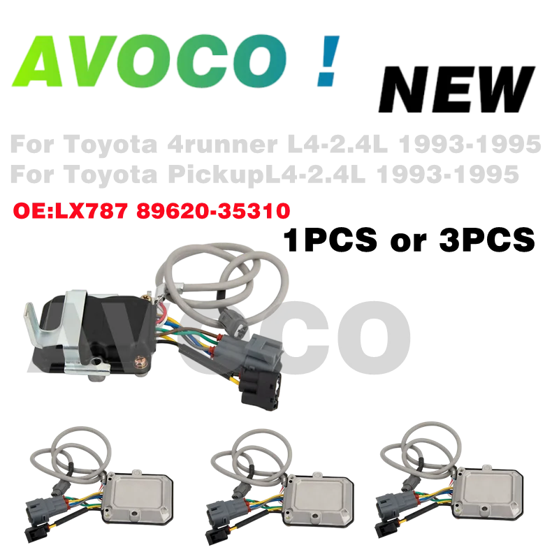 

1/3pcs LX787 89620-35310 For T-oyota Pickup 4Runner 4Cyl 2.4L 22RE 1993-1995 Ignition Module Coil 89620 35310 9091902197 90919