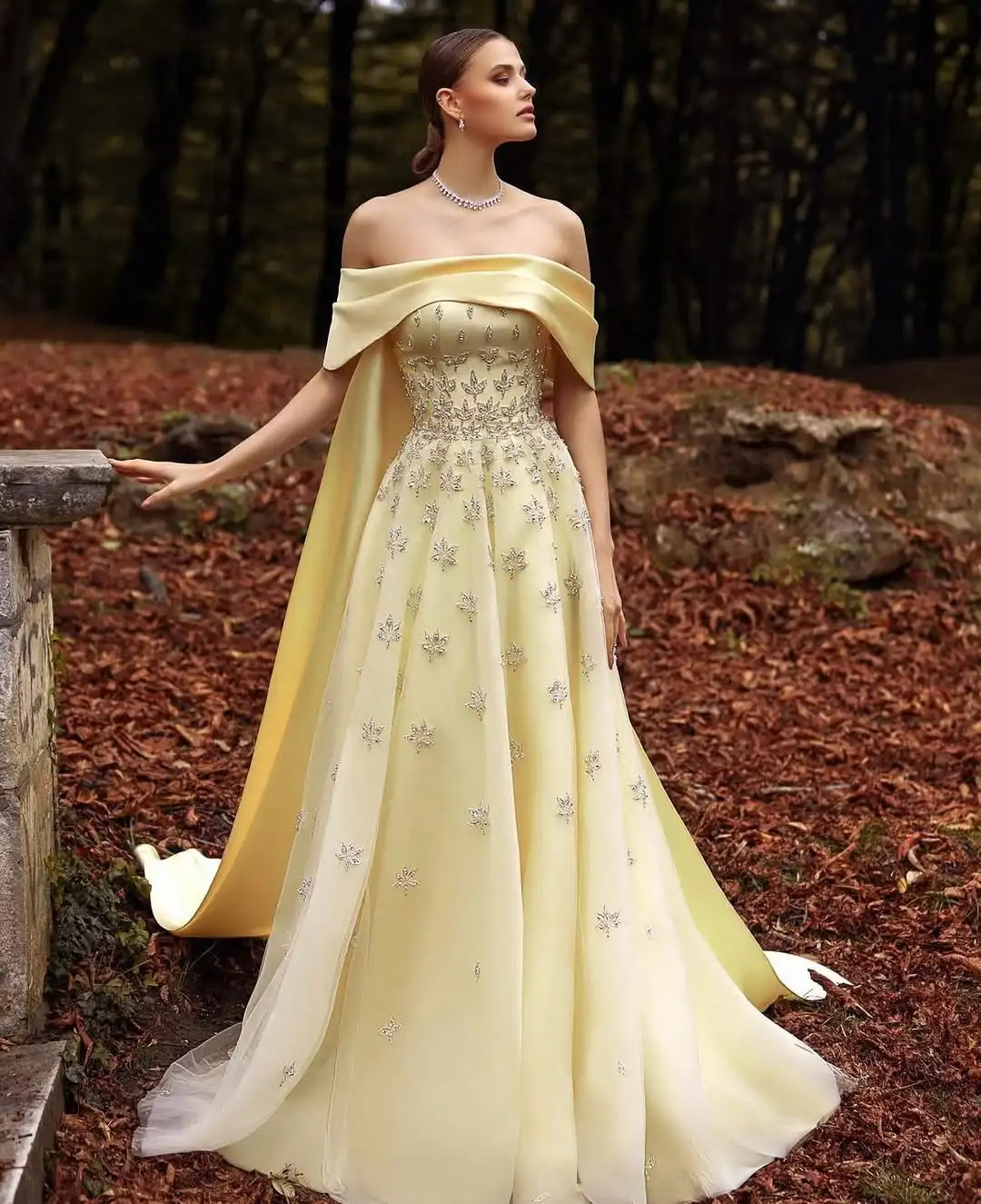 

New Design Sexy Off The Shoulder Evening Dress Beading A Line Draped A Line Elegant Prom Formal Party Gown